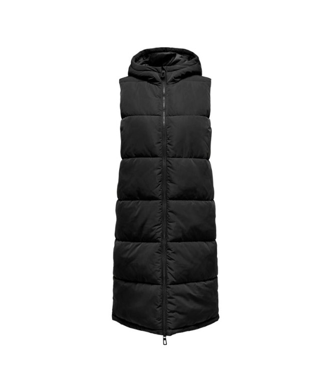 Veste Femme Only Onlalina Long Gilet Otw Noos Noir