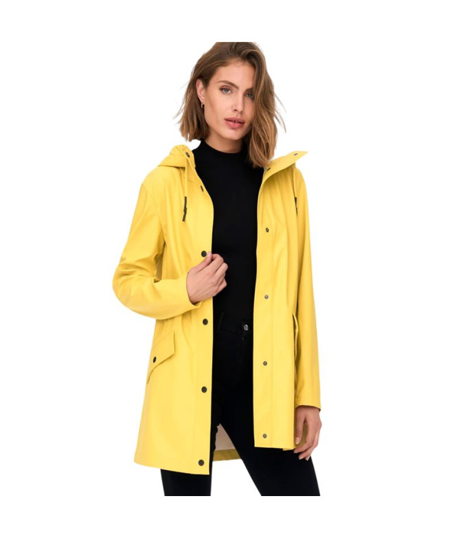 Casaco Only elisa Capa de chuva Yolk Amarelo Mulher