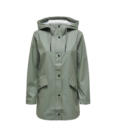 Casaco Only Onlelisa Raincoat Otw Noos Mulher Agave Green