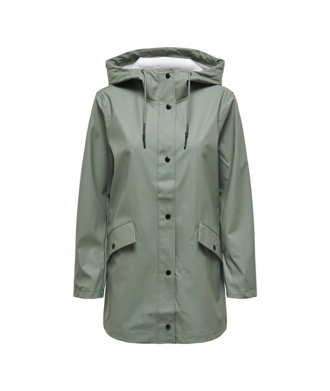 Chaqueta Only Onlelisa Raincoat Otw Noos Mujer Agave Green