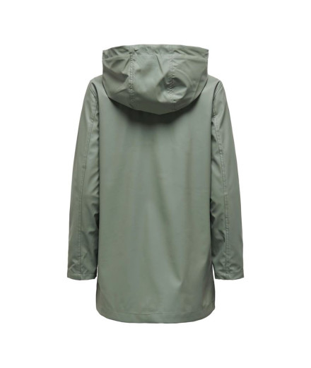 Casaco Only Onlelisa Raincoat Otw Noos Mulher Agave Green 2