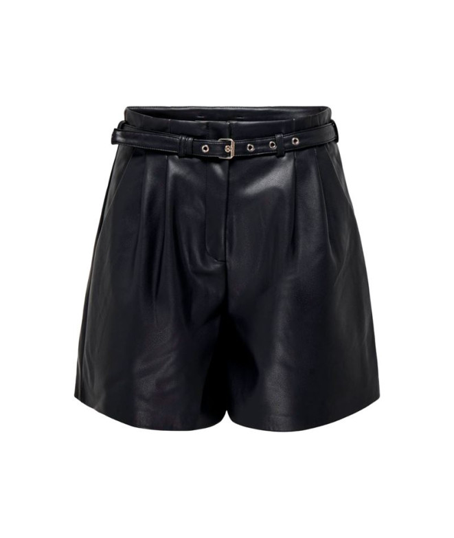 Calça Only heidi Faux Leather s Preto Mulher