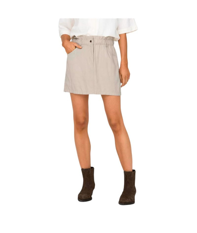 Falda Only Onlova-Aris Life Hw Cargo Pumice Stone Mujer