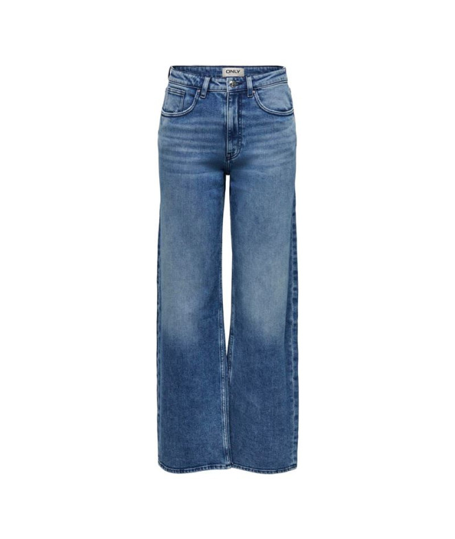 Pantalones Only Onljuicy Hw Wide Dnm Dcc637 Noos Mujer Medium Blue Denim