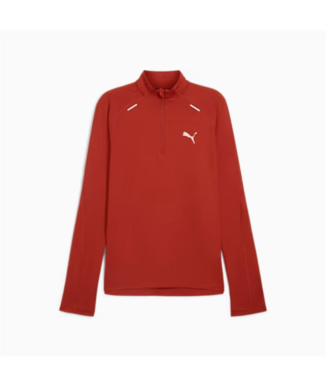 Moletom Running de Puma Run Cloudspun 1/4 Zip Homem