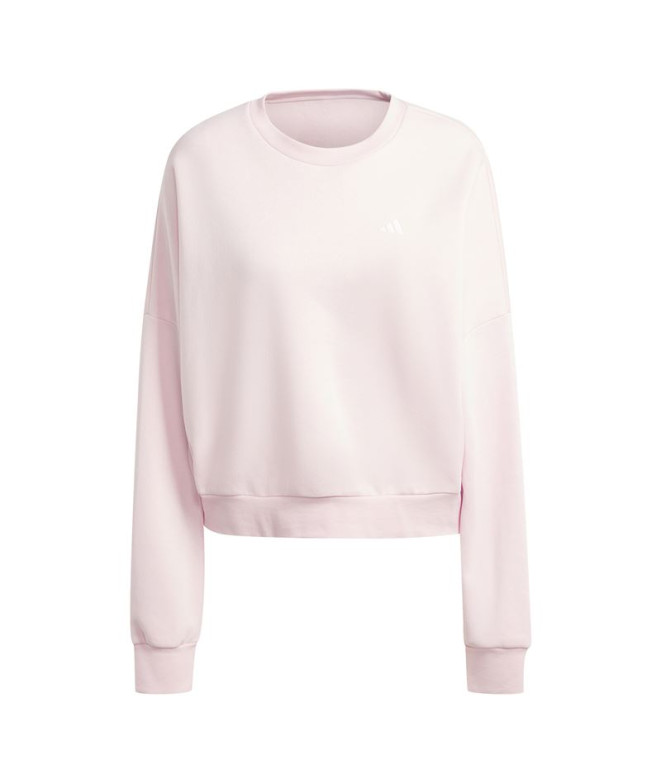 Sudadera adidas Essentials Small Logo Feel Cozy Mujer Rosa