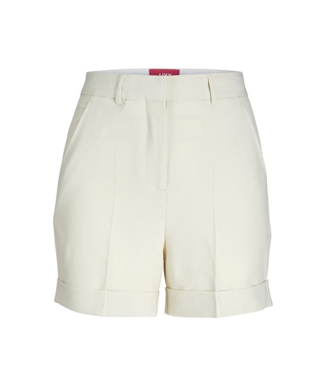 Pantalones Jack & Jones Jxmary Hw Pantaloness Tlr Sn Mujer Bone White