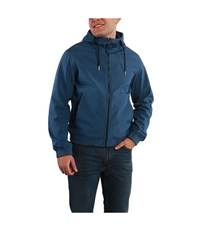 Veste Homme Jack and Jones ebasic Softshell Ensign Blue