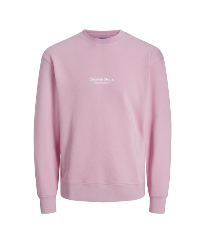 Sweat Jack and Jones Jorvesterbro Pink Nectar Homme