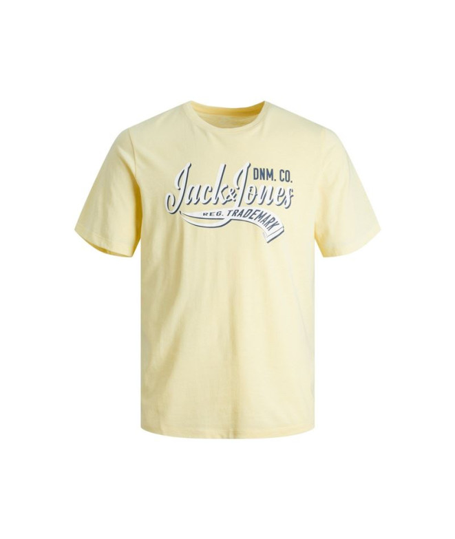 Camiseta Jack and Jones elogo O-Neck 2 Col French Vanilla Hombre