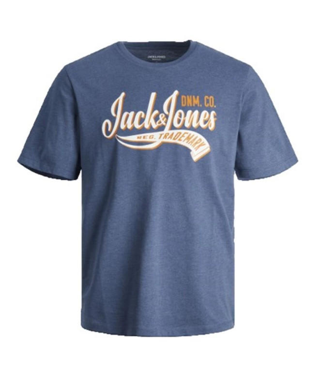 Camiseta Jack and Jones elogo O-Neck 2 Col Ensign Blue Hombre