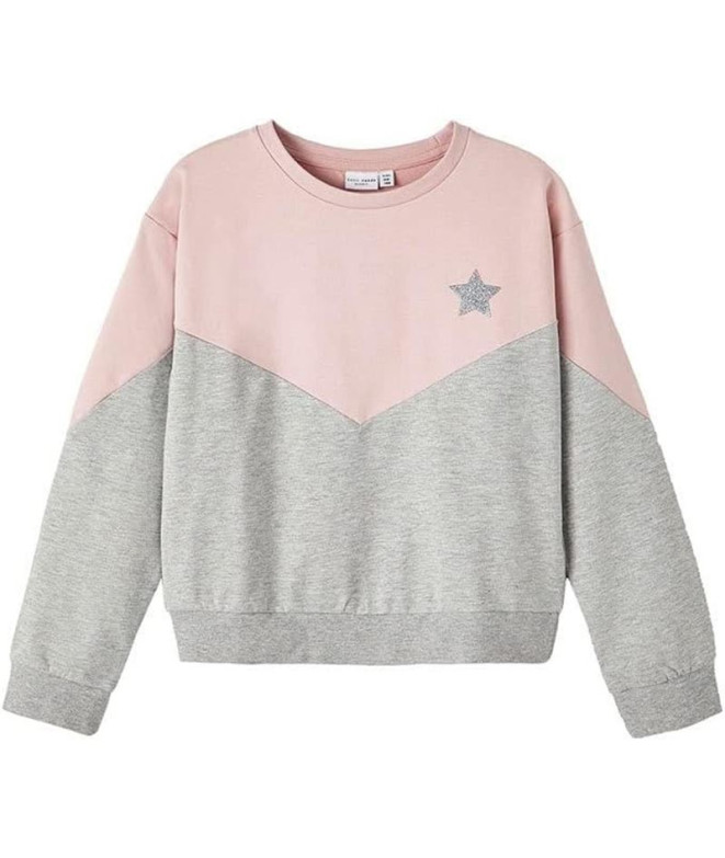 Sweat Jack and Jones ibba Ls Boxy Gris Mélange Femme