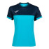 Camiseta Manga Corta Joma Montreal Mujer/NiñaTurquesa Flúor Marino