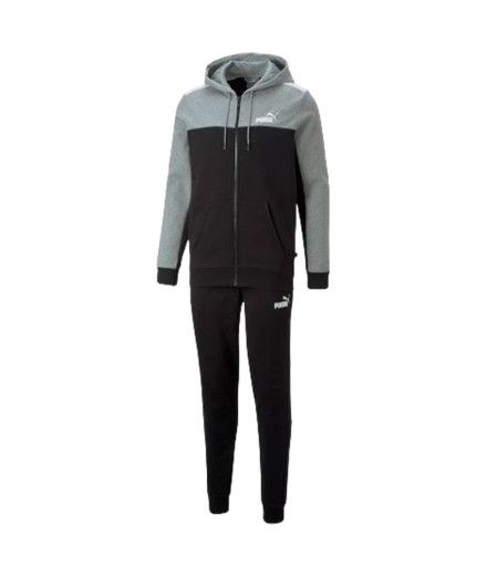 Fato de treino Puma Essentials+ Colorblock Suit FL Preto Fato de treino Puma Essentials+ Colorblock Suit FL Preto