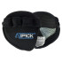 Calleras de fitness em neopreno ULTRAGRIP com reforços em borracha. XL Preto