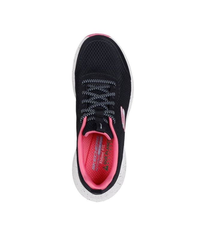 Chaussures Skechers Femme Edgeride Noir Rose