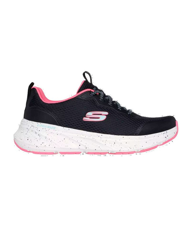 Zapatillas Skechers Edgeride Mujer Negro Rosa