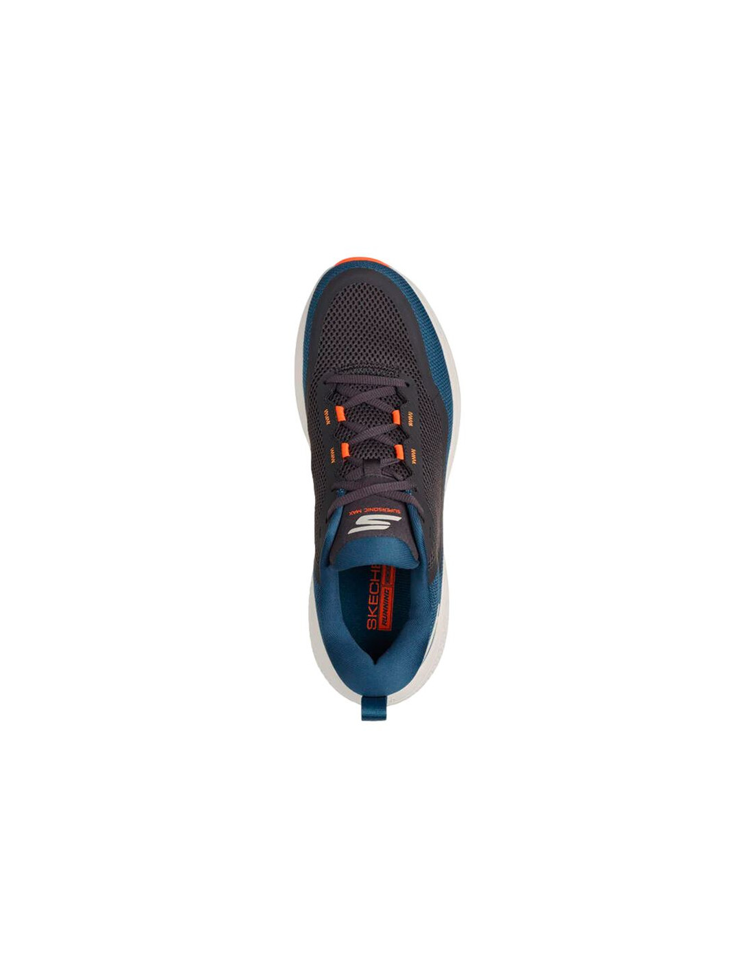 Zapatillas de running Skechers Go Run Supersonic Max Blue Textile Orange Hombre