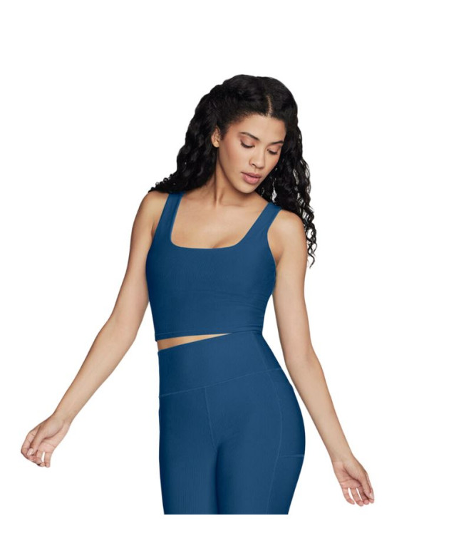Sujetador deportivo Skechers Goflex Rib Longline Mujer