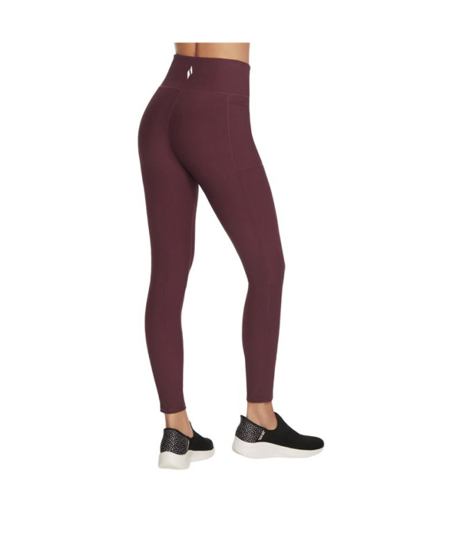 Mallas Skechers Goflex Rib Fl Hw Fig Mujer