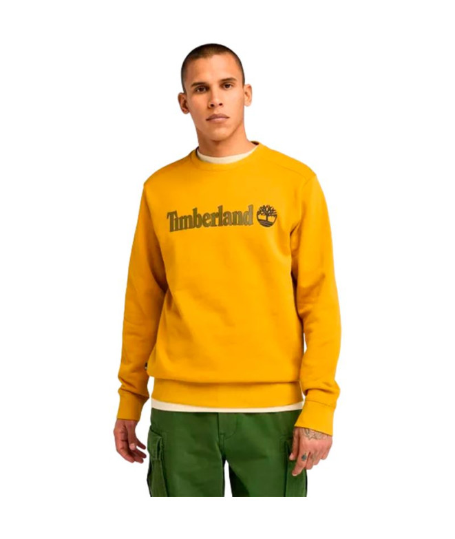 Sweat Timberland Kennebec River Logo linéaire col ras du cou Chai Tea Homme