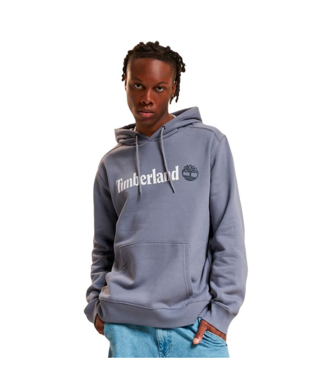 Sweat Timberland Kennebec River Linear Logo Hoodie Folkstone Grey Homme