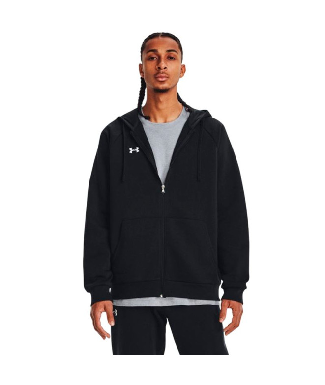 Moletom Fitness Under Armour Homem camisola com capuz Rival Fleece Fz Preto