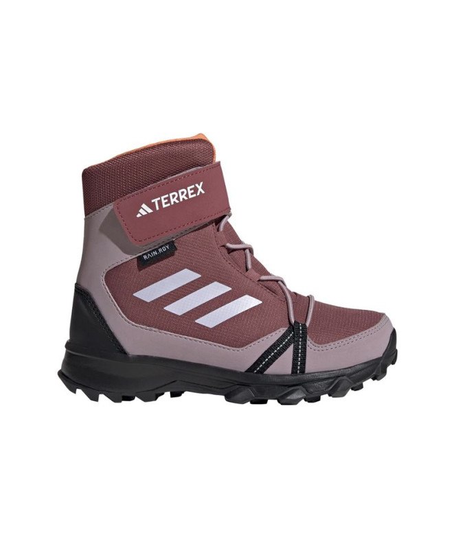 Chaussures Trail Enfant de Adidas Terrex Snow Velcro Cold.Rdy Winter Maroon