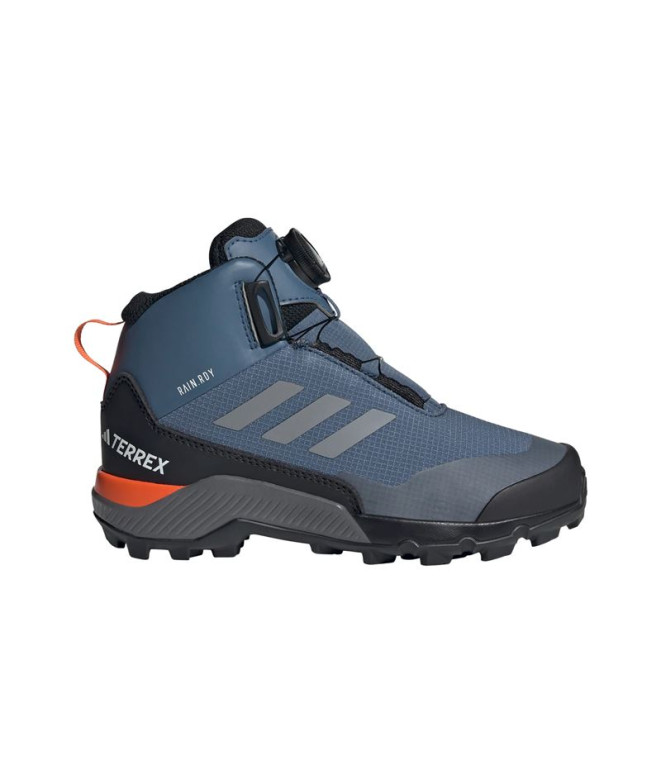 Chaussures Montagne Enfant by Adidas Terrex Winter Mid Boa Rain.Rdy Hiking Bleu