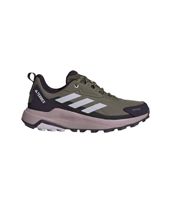 Sapatilhas Montanha Mulher adidas Terrex Anylander Rain.Rdy Hiking Verde Oliva