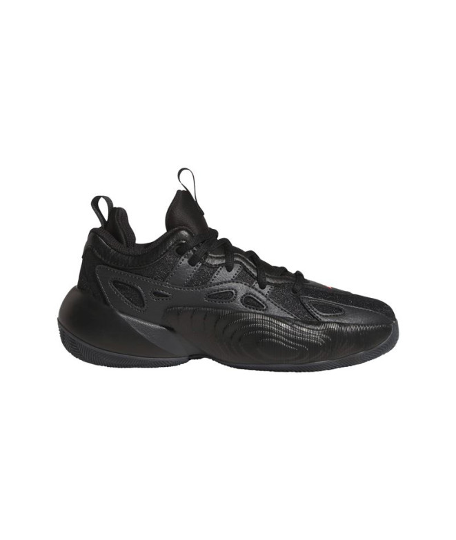 Zapatillas de Baloncesto Adidas Trae Unlimited Infantil Negro - Anaranjado