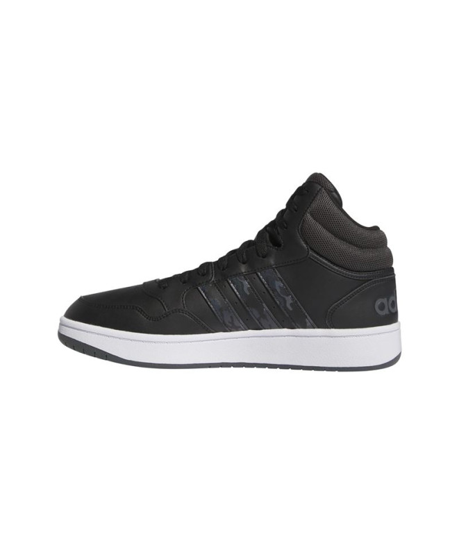 Sapatilhas Homem Adidas Hoops 3.0 Mid Preto
