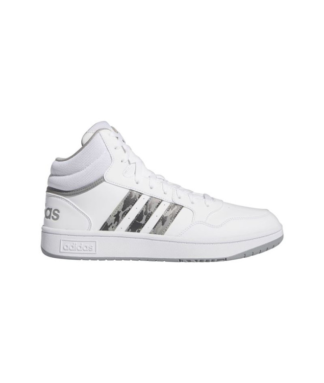 Zapatillas Adidas Hoops 3.0 Mid Hombre Blanco / Gris