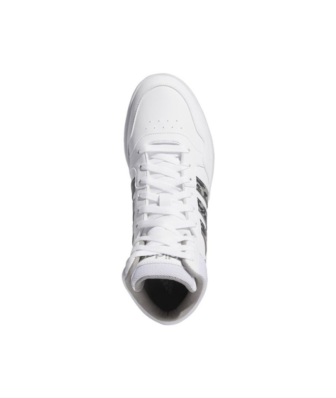 Chaussures Homme Adidas Hoops 3.0 Mid Blanc / Gris