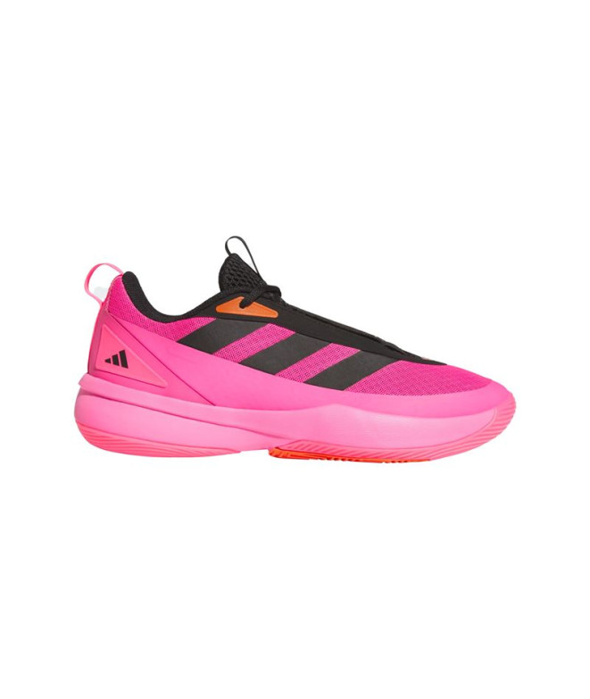 Chaussures Basket-ball Court par Adidas Front Pink