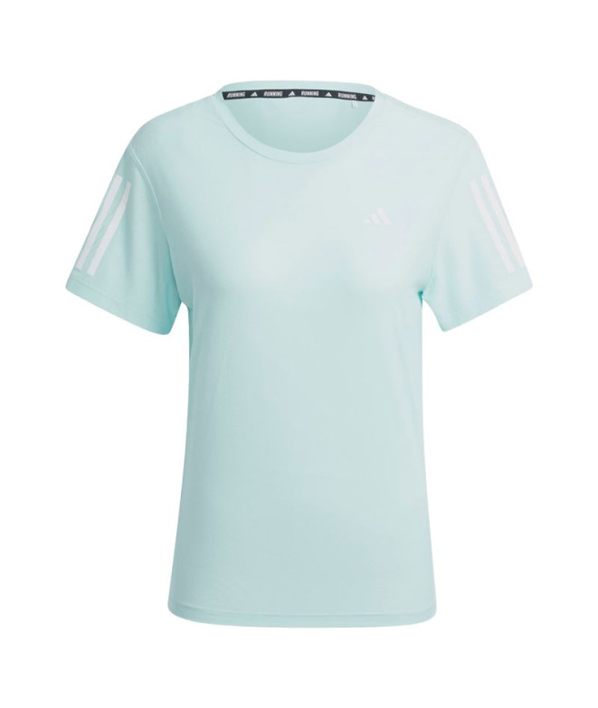 Camiseta de Running Adidas Own The Run Mujer Azul Claro