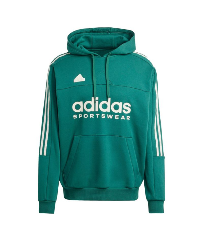 Sweat Homme Adidas House Of Tiro - Sweat à capuche en laine polaire - Vert foncé