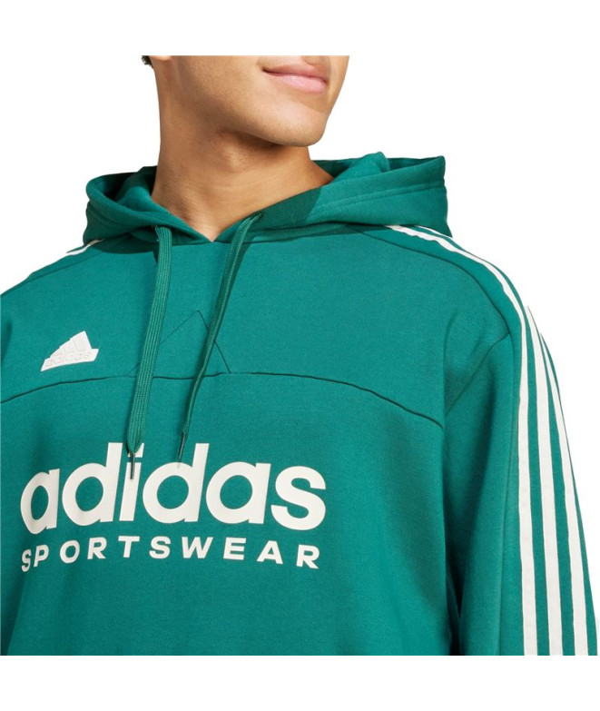 Sudadera Adidas House Of Tiro Fleece Hoodie Hombre Verde Oscuro