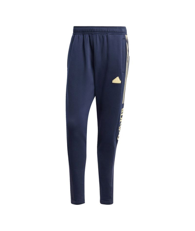 Calça Homem Adidas House Of Tiro Fleece Azul