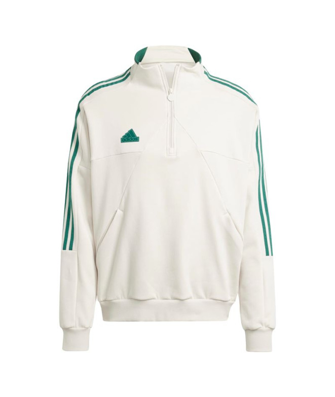 Moletom Homem Adidas House Of Tiro Fleece Half Zip Track Bege