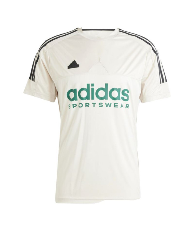 Camiseta Homem Adidas Tiro Bege