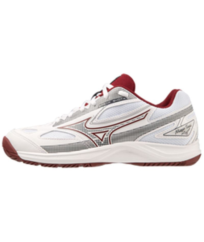 Chaussures Tennis Mizuno de Break Shot 4 AC White Femme