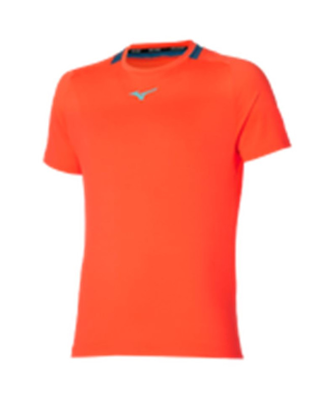 T-shirt Tennis Mizuno de Tee Orange Homme