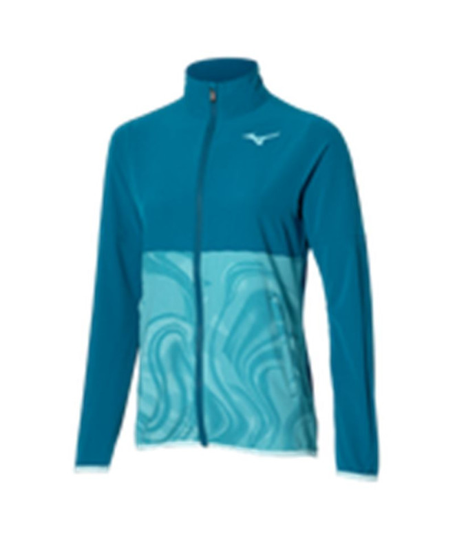 Chaqueta De Pádel Mizuno Charge Printed Mujer Azul