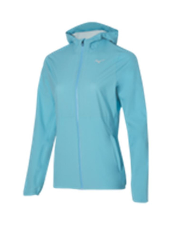 Veste Trail Mizuno de Waterproof 20K Blue Femme