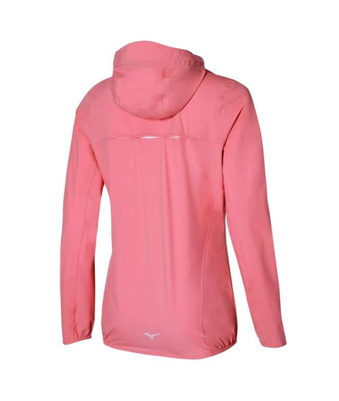 Veste Trail Mizuno de Waterproof 20K Coral Femme