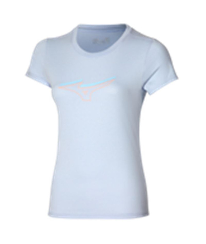 Camiseta De Running Mizuno Athletics Rb Mujer Azul