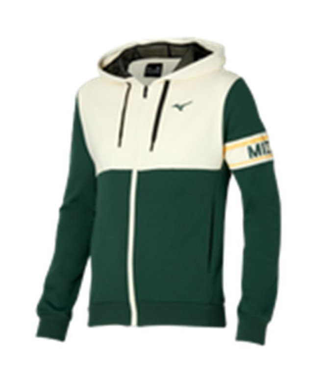 Casaco Fitness Mizuno de Sweat Green Homem