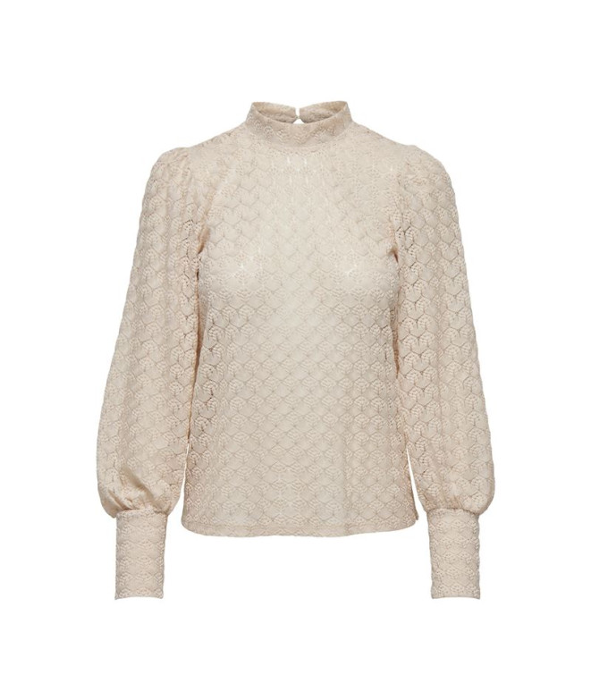 Camiseta Only Jdyavery Lace Sandshell Mujer