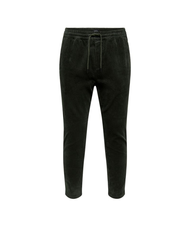 Pantalones Only & Sons linus Cropped Cord 9912 Rosin Hombre